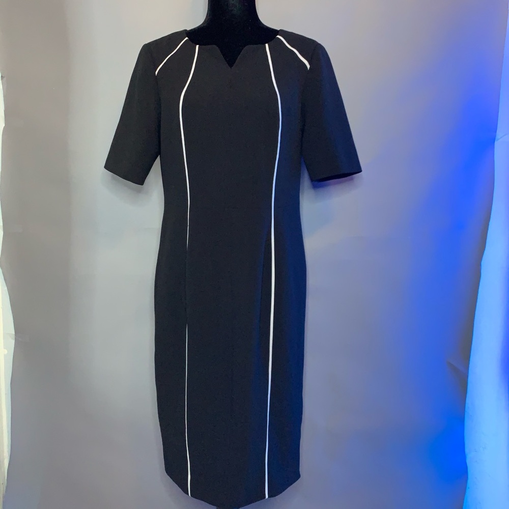 Fitted Black And White Anne Klein Dress